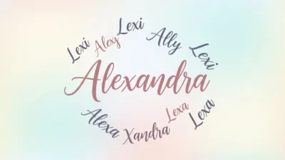 Nicknames for Alexandra