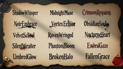 Dark Aesthetic Usernames