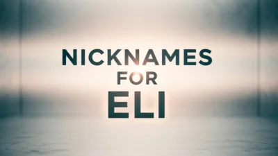 Nicknames for Eli