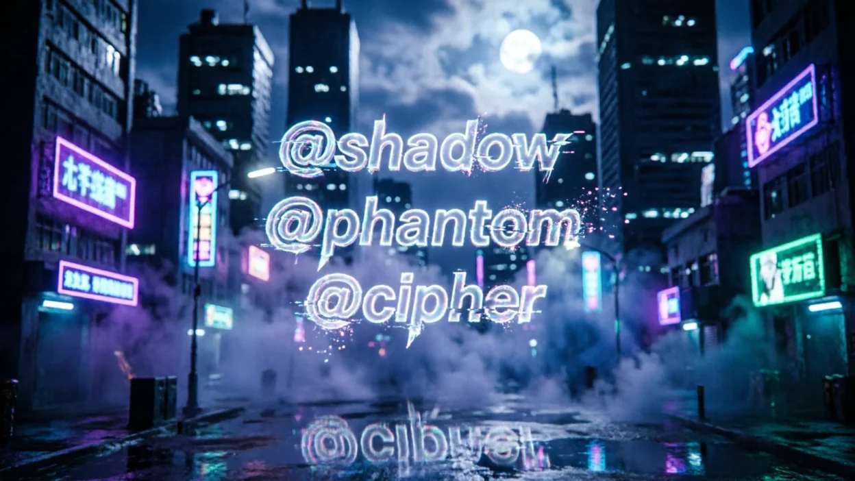 mysterious usernames